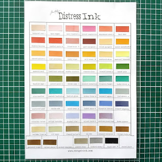 Distress ink color chart