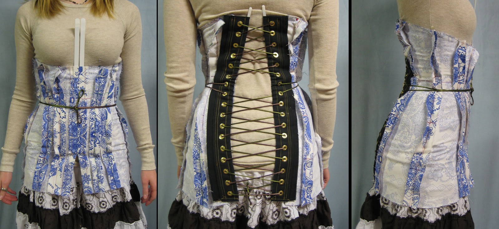 Rebel's Haven Ver's Costume Journal Edwardian Corset Fitting