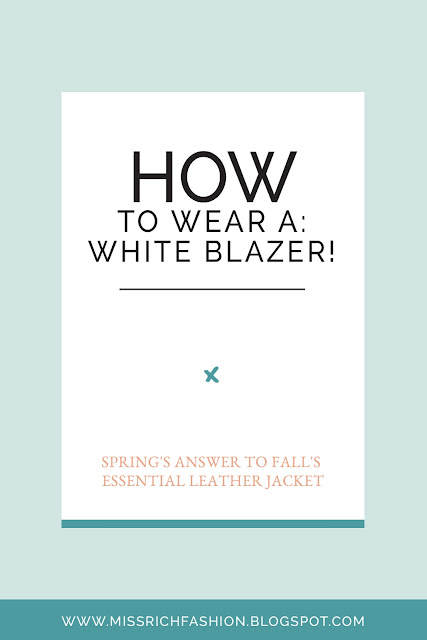 white blazer trend