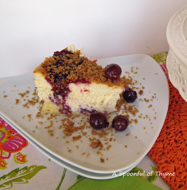 Cherry Crumb Cheesecake