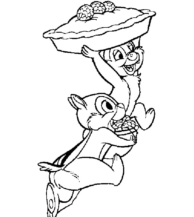 chip and dale rescue rangers coloring pages - photo #7