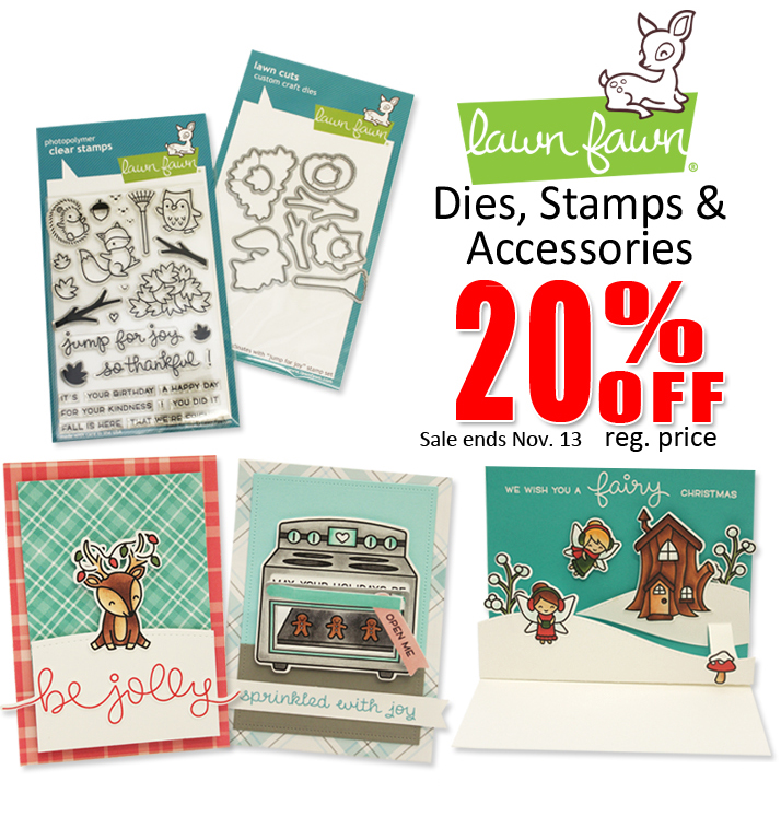 Ben Franklin Crafts and Frame Shop Lawn Fawn Dies and Stamps Sale
