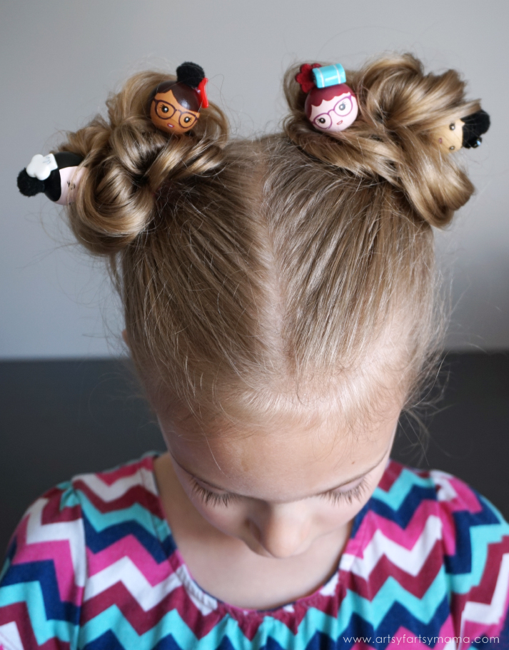 Add adorable hair flair to any style with the BunToppers hair accessories! #buntoppers #kidshair