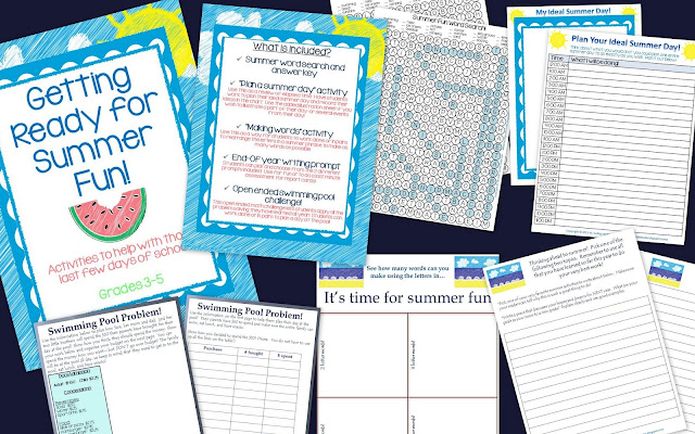 end of school year summer classroom ideas