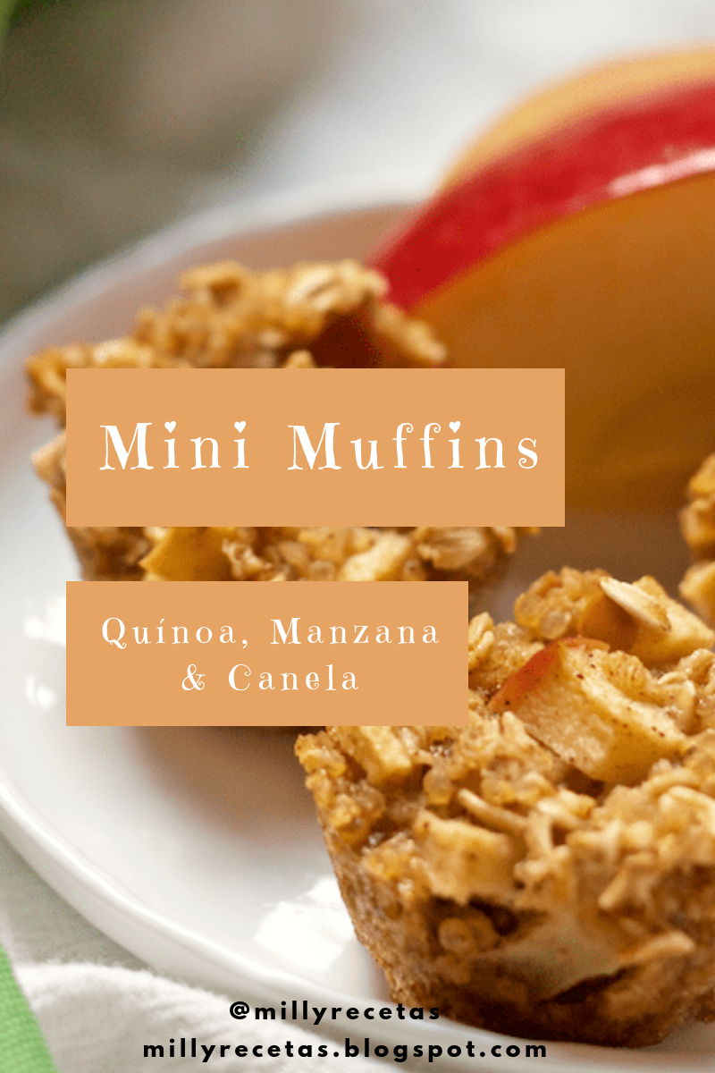 Mini Muffins de Quinoa, Manzana y Canela
