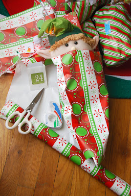 elf on the shelf advent bible study wrapping paper