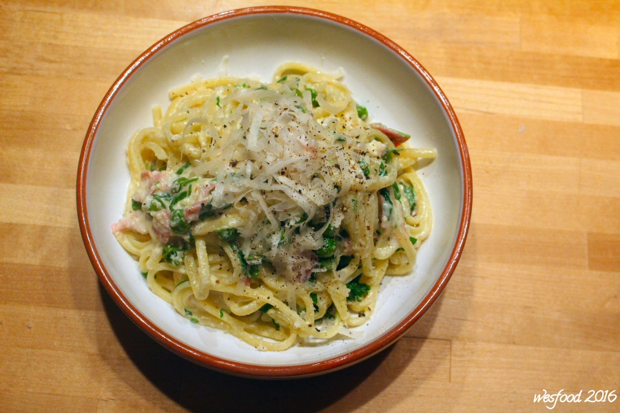 WesFood - Herr Westerhausen kocht ...: Sahnige Schinkennudeln mit ...