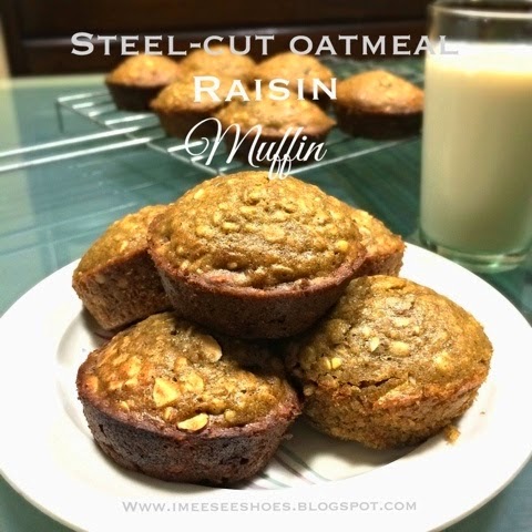 steel-cut, oatmeal, muffin