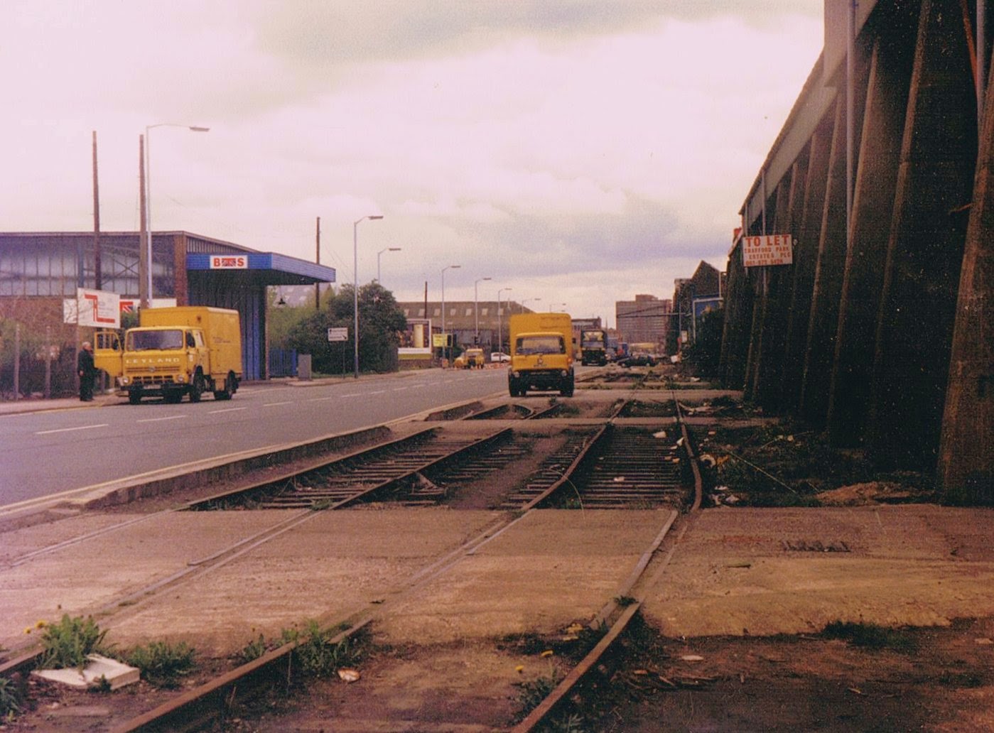 the rail thing Trafford Park again