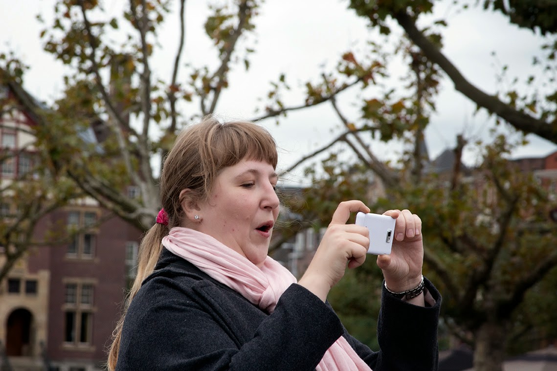 woman taking picture