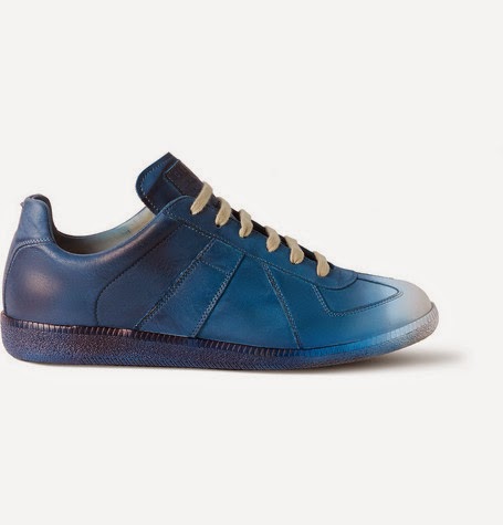 Blue Mood: Maison Martin Margiela Dégradé Panelled Leather Sneakers ...