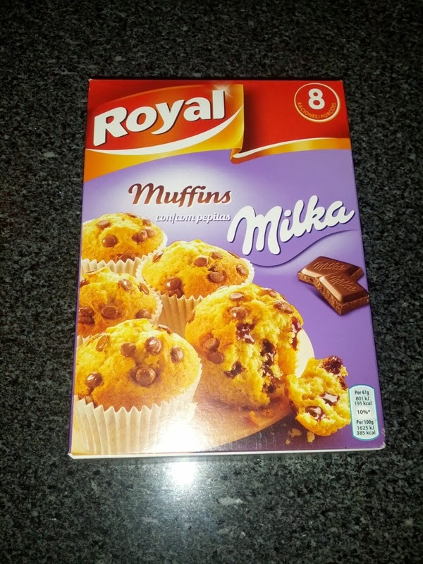 Muffins Royal e Milka, a experiência