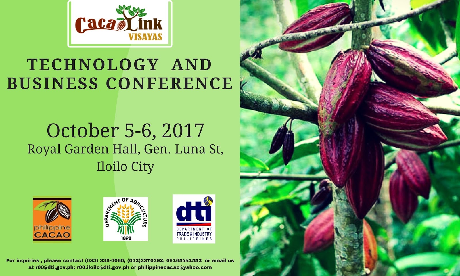 CacaoLinkVisayas to strengthen cacao industry in the Visayas Region