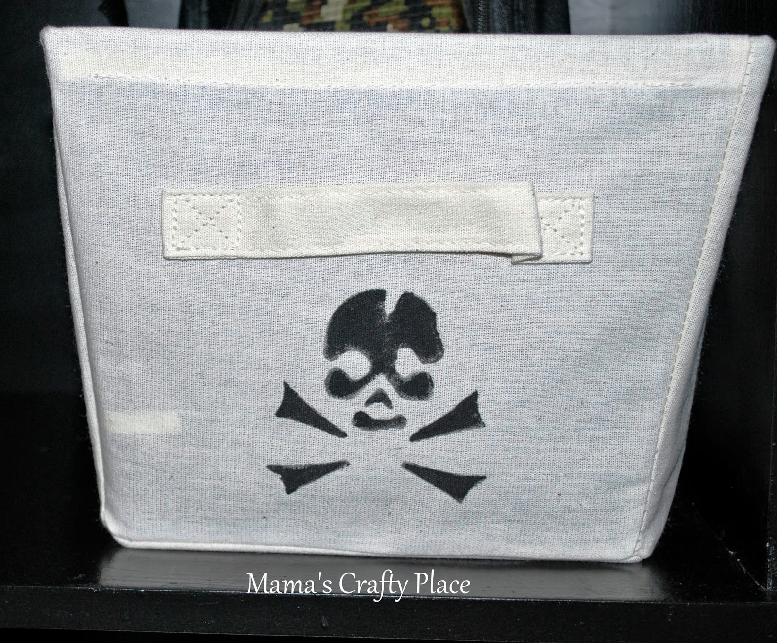 Mama's Crafts Decorated Canvas Storage Bins...