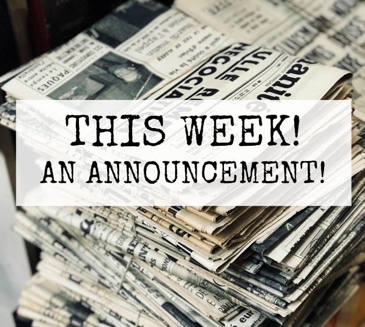 This Week An Announcement! {BIG NEWS! "This Week" Is Moving!} The