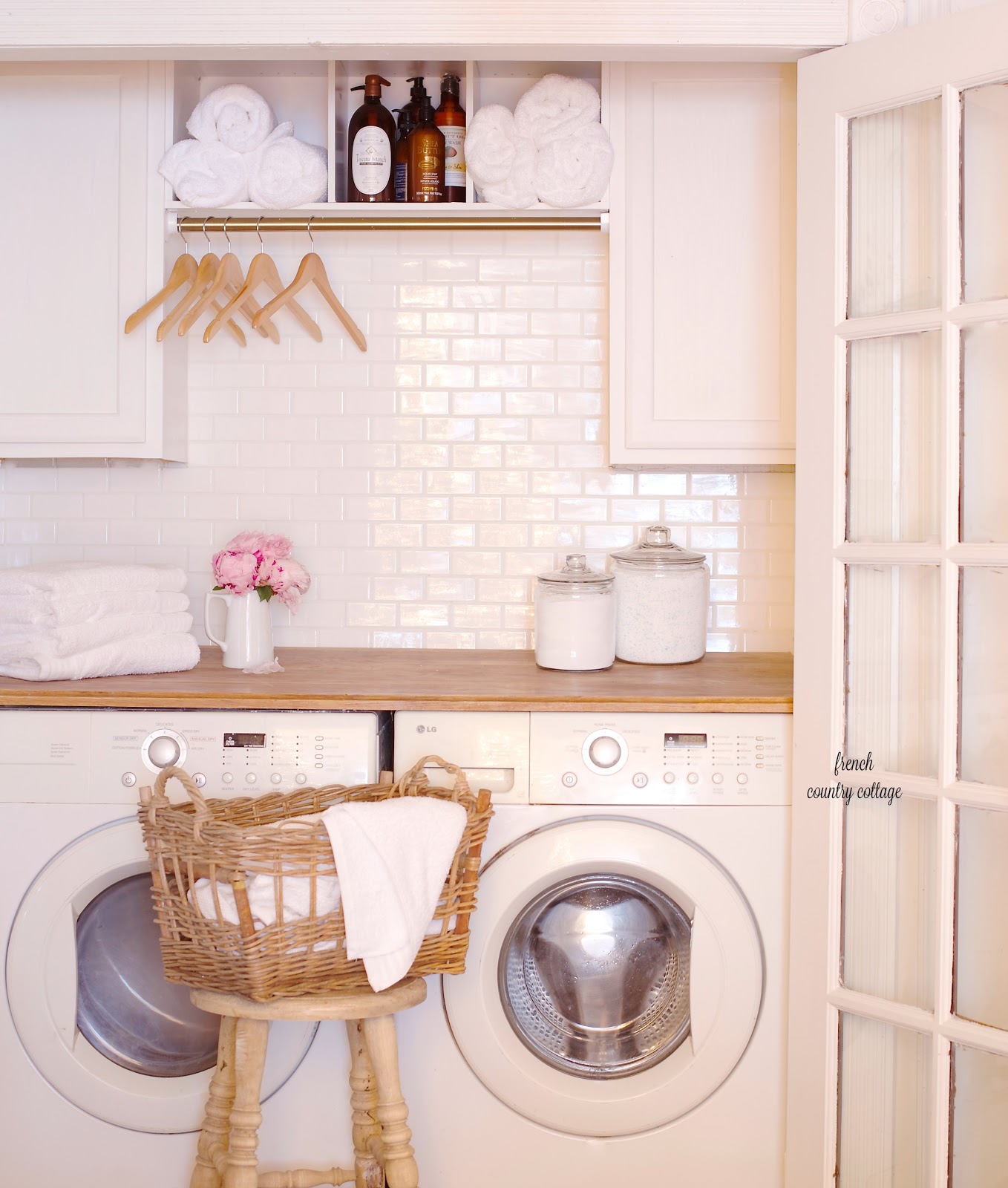 Under 500 Laundry Room Renovation Reveal French Country Cottage Laundry Room Closet Renovation On A Budget