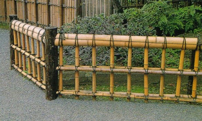 Desain Pagar Bambu Unik Sederhana
