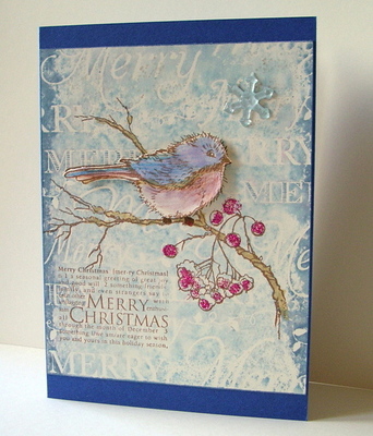 Jacqueline's Craft Nest: Merry Background stamp and a give-away