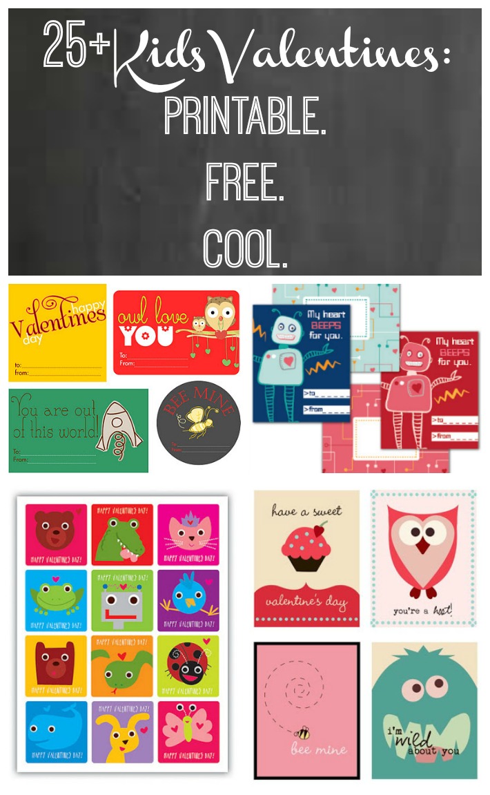 Youngsters Valentines: Printable. Cost-free. Neat. Frugal Household Periods picture relating to Printable Kid Valentines called Young children Valentines: Printable. No cost. Awesome. Frugal Family members Moments