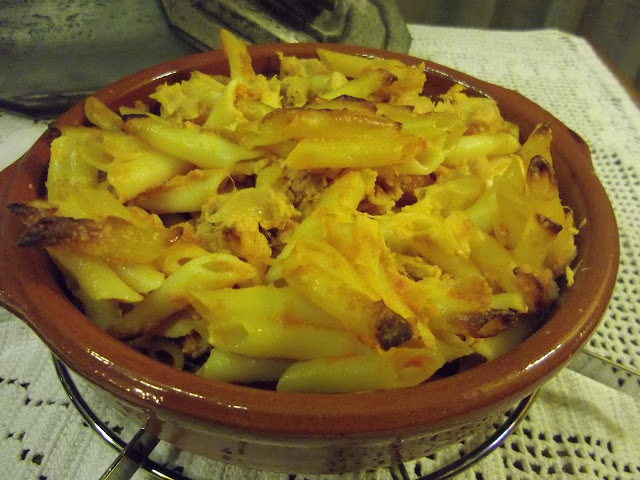  Macarrones con atún y <strong>huevo</strong> al <strong>horno</strong> 