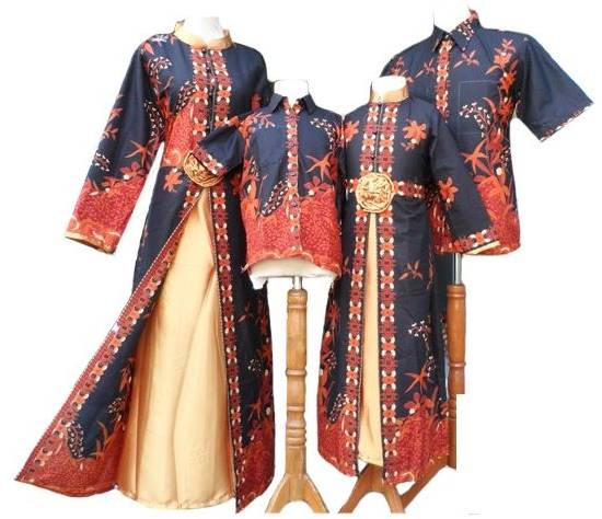 10 Model Baju Batik Muslim Sarimbit Keluarga Terbaru 2020