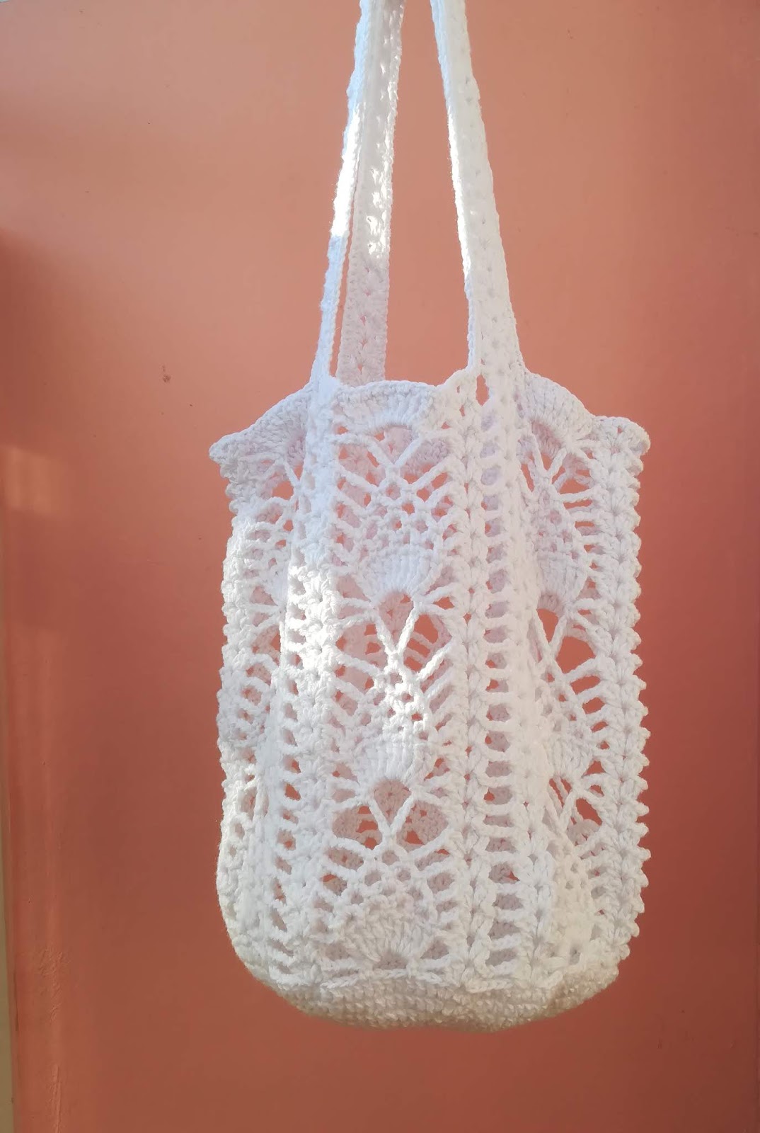 pineapple crochet market bag pattern