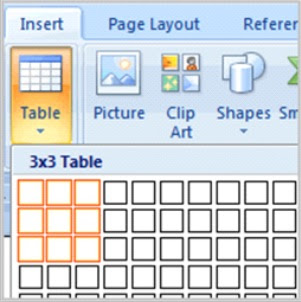  Tabel yaitu grid sel diatur dalam baris dan kolom  Tutorial Belajar Tabel Di Microsoft Word 
