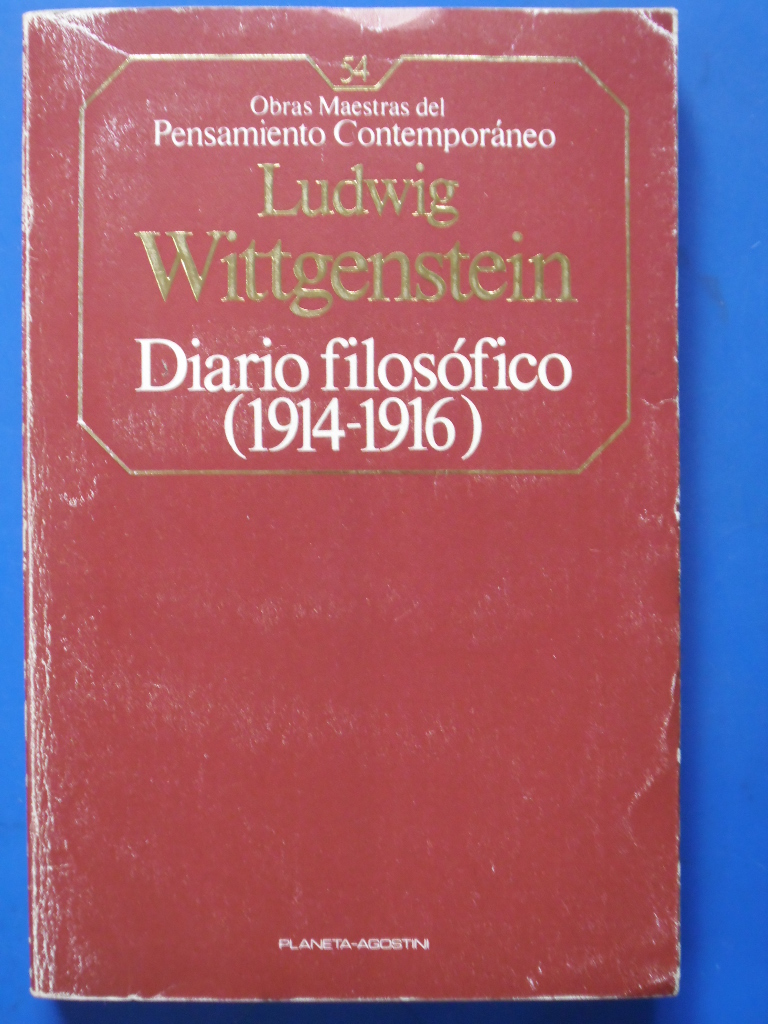 LA PLUMA LIBROS DIARIO FILOSOFICO (19141916) LUDWIG WITTGENSTEIN