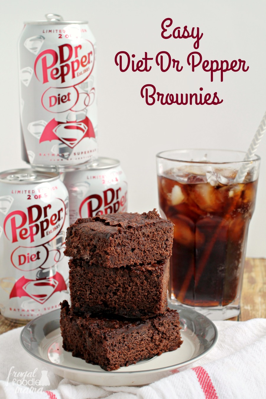 Frugal Foodie Mama Easy Diet Dr Pepper® Brownies
