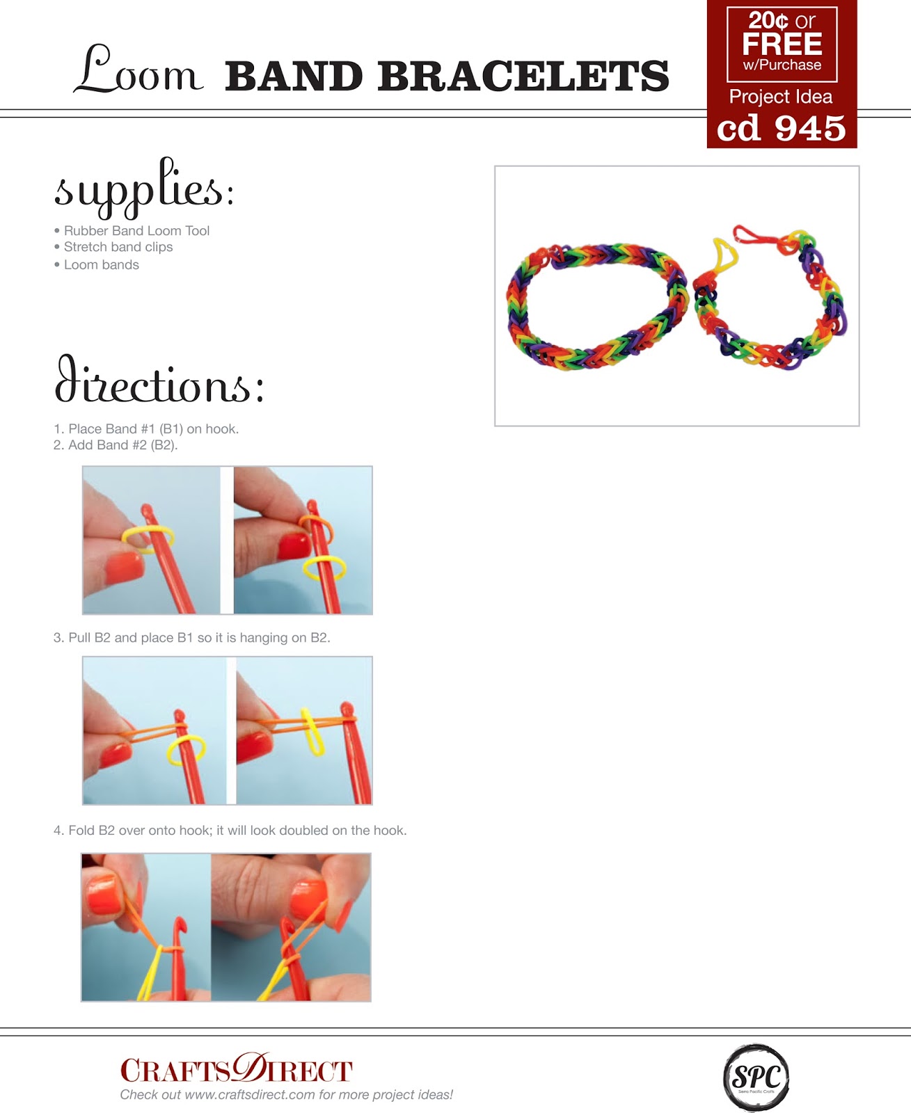 Crafts Direct Blog: Project Ideas: Loom Band Bracelets.