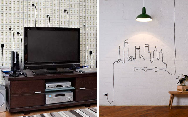 Marzua: Trucos para disimular y esconder cables vistos