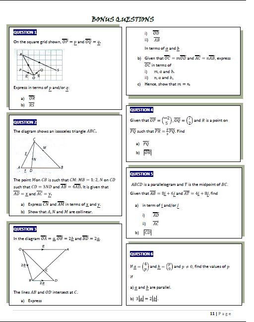 Add Math Form 5 Chapter 4 PUSAT TUISYEN NUR JAYA (PTNJ): Addmaths Form 5 Chapter 4: Vector