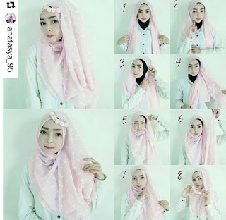 Cara Memakai hijab yang Modern dan Simple
