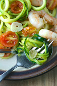 Lemon Garlic Shrimp Zoodles