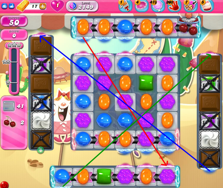 Candy Crush Saga level 2149 Candy Crush Saga level 2149