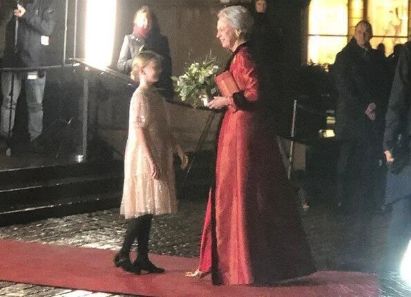 Princess Benedikte of Denmark, Prime Minister Mette Frederiksen, Minister President Daniel Guenther and his wife Anke Guenther