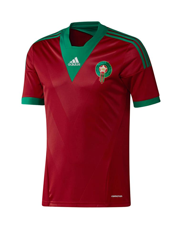 Morocco New 2013 Jersey for The Africa Cup of Nations Home Kit Adidas