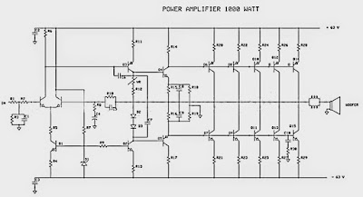 1000W power amplifier circuit | Subwoofer Bass Amplifier