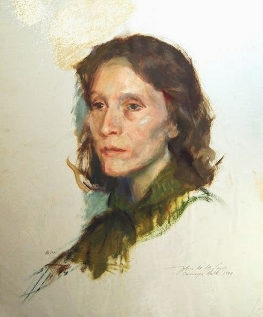 Portrait of Nina, John de la Vega, International Art Gallery, Self Portrait, Art Gallery, Portraits of Painters, Fine arts, Self-Portraits, Painter  John de la Vega