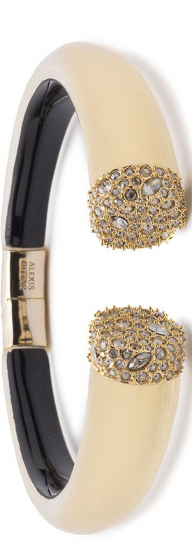 ALEXIS BITTAR Encrusted Pave Break Hinge Bracelet