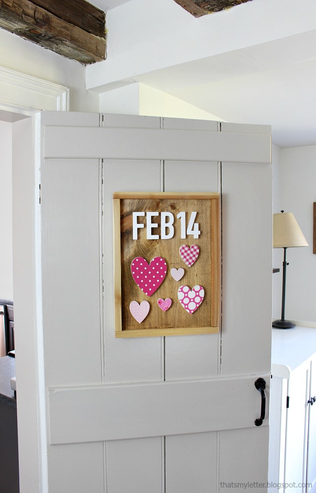 That's My Letter DIY Wood Cut Out Valentine Decor