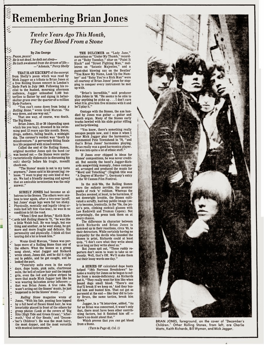 The Rolling Stones 1963 to 1969 The Brian Jones Era: Brian Jones - The ...