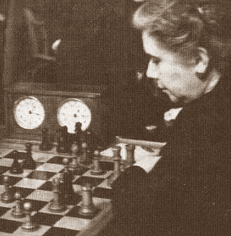 La ajedrecista Sofía Ruiz en el I Campeonato Femenino de España de 1950