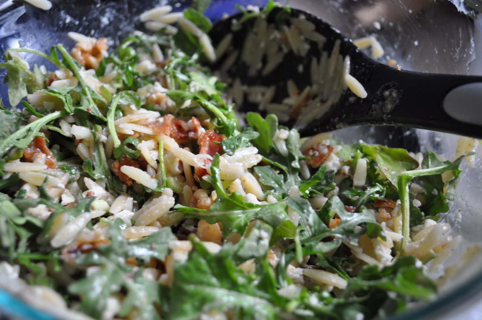 This Recycled Life Blue Cheese Orzo Salad