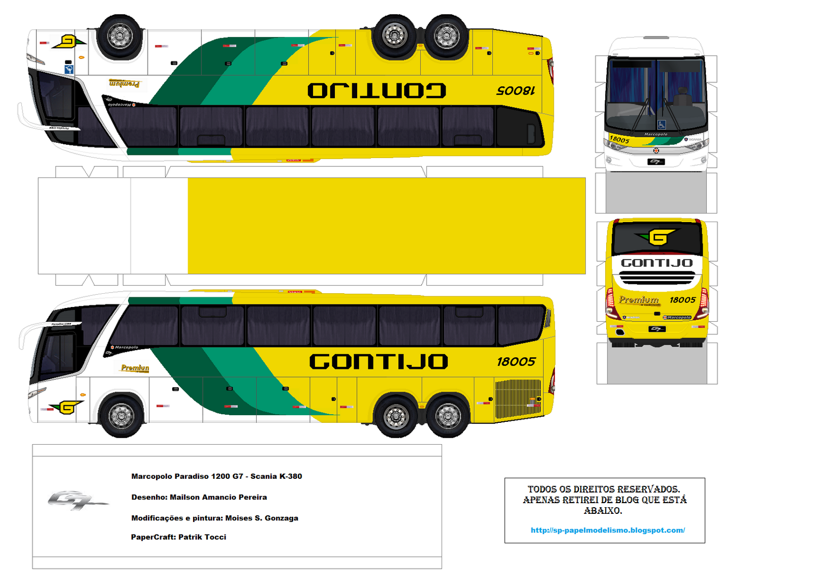 onibus e cia : onibus para imprimir e montar
