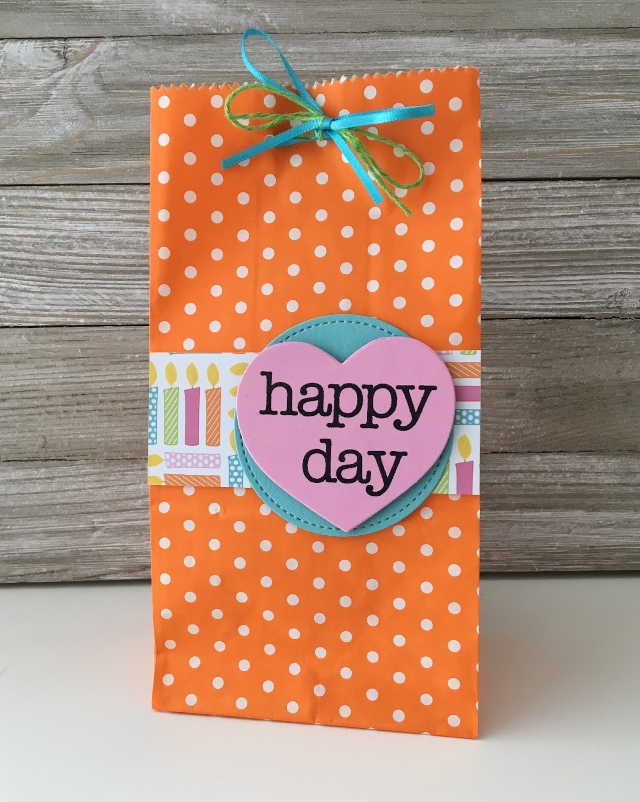 The Stamps of Life Happy birthday card and gift bag Crafting with
