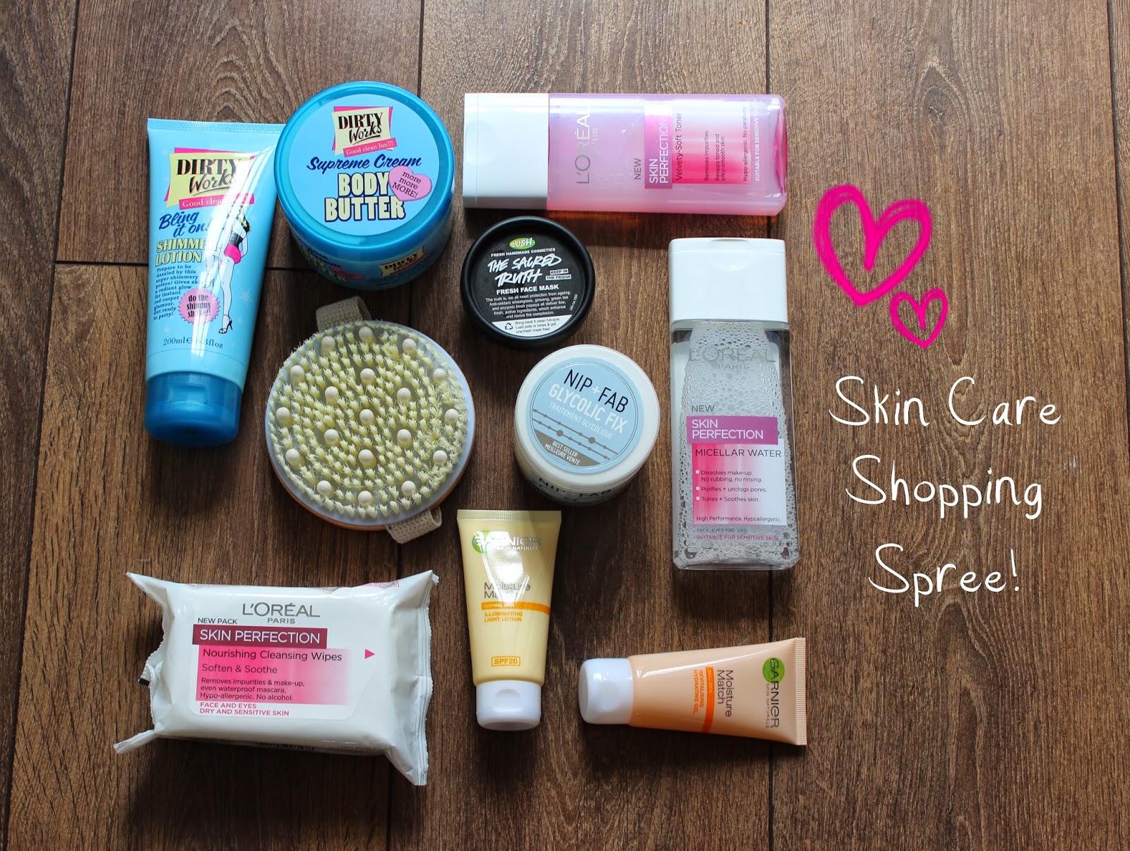 Skin care Shopping Spree! A sprinkle of this, a dash of that!