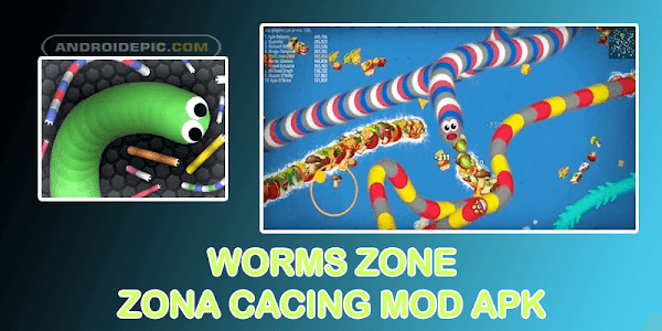 Download Zona Cacing (Worms Zone) Mod Apk Terbaru 