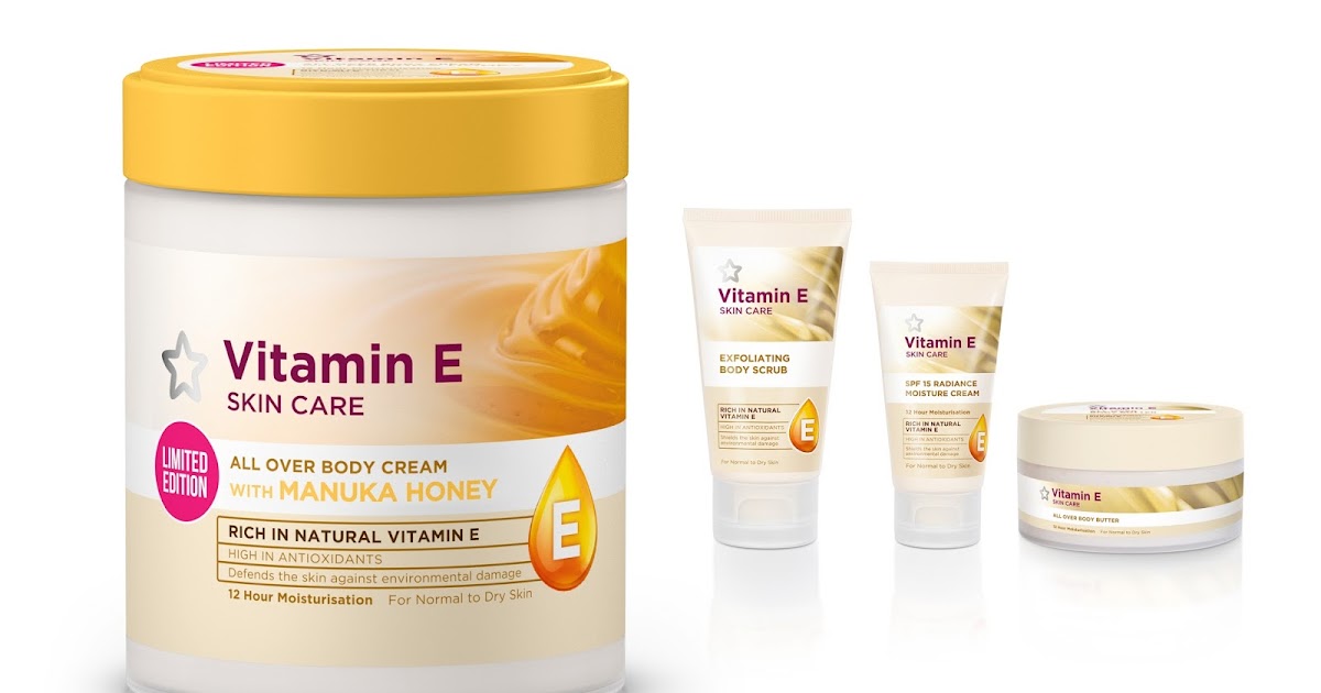Superdrug Limited Edition Vitamin E Body Cream on Packaging of the