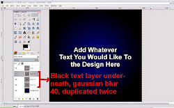 blur gaussian gimp tutorial effect behind blurred layer simple duplicate duplicated select couple step times together
